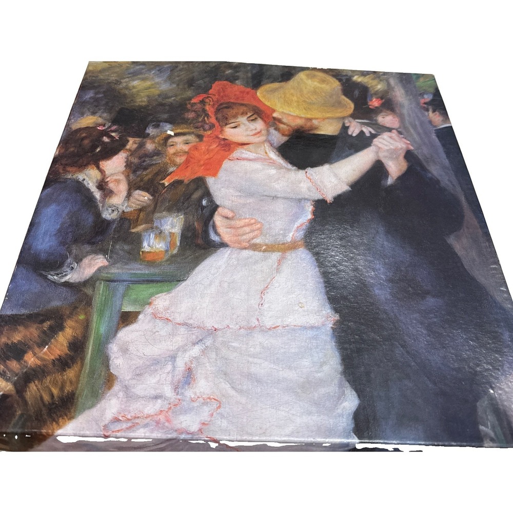 Renoir's Dance At Bougival Detail Vintage Puzzle 500 Pieces Fine Art Made USA